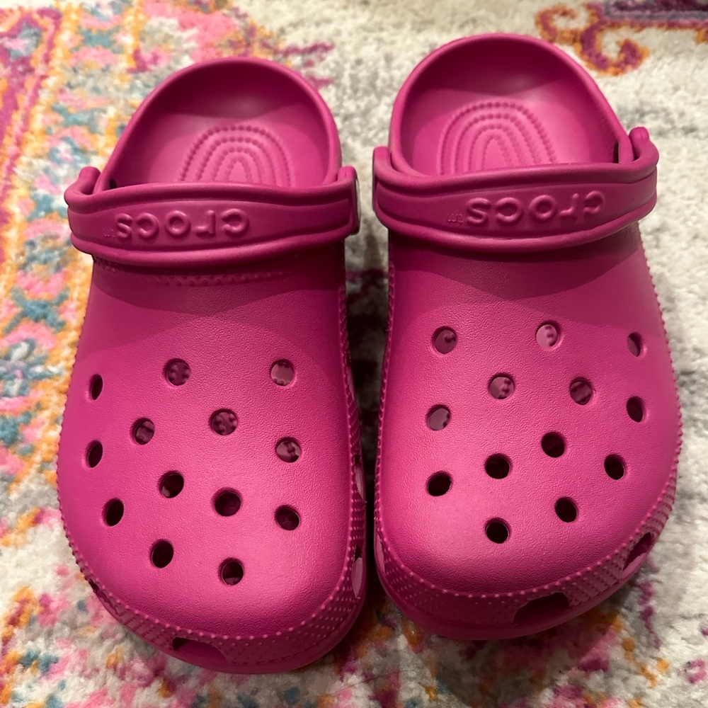 Pink Crocs